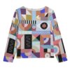 Geometric Design - All-Over Print Unisex Boat Neckline Sweatshirt With Chest Pocket | 310GSM Cotton