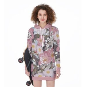 Fabulous Wedding Pattern Design - All-Over Print Women's Long Hoodie