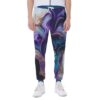 Colorful Alcohol Ink Liquid Texture Design - Eco-friendly All-Over Print Unisex Pants