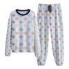 Colorful Squre Pattren Design - All-Over Print Unisex Thicken Pajama Suit