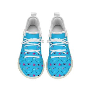 Abstract Geometric Stripe Design - Men's Sports Shoes