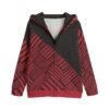 Abstract Geometric Stripe Design - All-Over Print Kid's Zip Up Raglan Sleeve Hoodie | 310GSM Cotton