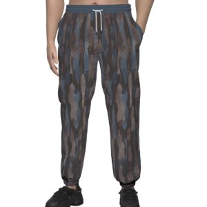 Dark Streaks Design - All-Over Print Unisex Textured Casual Pants