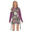 Luxuriant Garden Pattern Design - All-Over Print Women's One-shoulder Dress With Waist Shirring