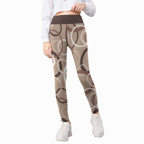 Cricle Camouflage Pattren Design - All-Over Print Kid's Leggings