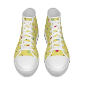 Abstract Geometric Stripe Design - Kid's Canvas Shoes