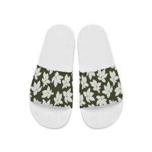White Flowers Pattren Design - Anti Slip Sandals For Women