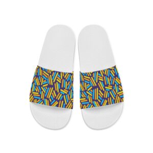 Colorful Chaotic Rounded Shapes Seamless Patterns - Anti Slip Sandals For Men