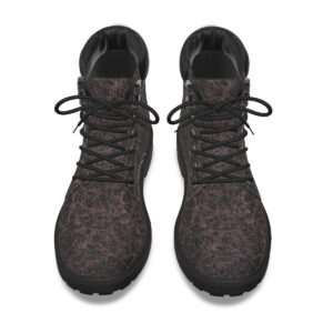 Leather Texture Design - All-Over Print Men's Short Boots