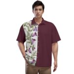 Hand Drawn Watercolor Patterns Design - All-Over Print Unisex Shirt With Folding Sleeve