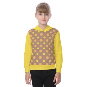 Dots Pattern Background Design - All-Over Print Oversized Kid's Hoodie