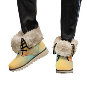 Abstract Gradients Textures Design - All-Over Print Women's Plush Boots