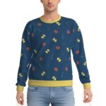 Abstract Shapes Pattren Design - All-Over Print Men's Heavy Fleece Sweatshirt