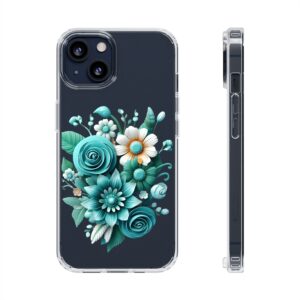 3D Paper Art Flowers Design - Clear Cases