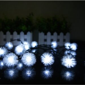 20 Led solar string lights, ball lights, total length 5m, birthday gifts, Christmas decorations.